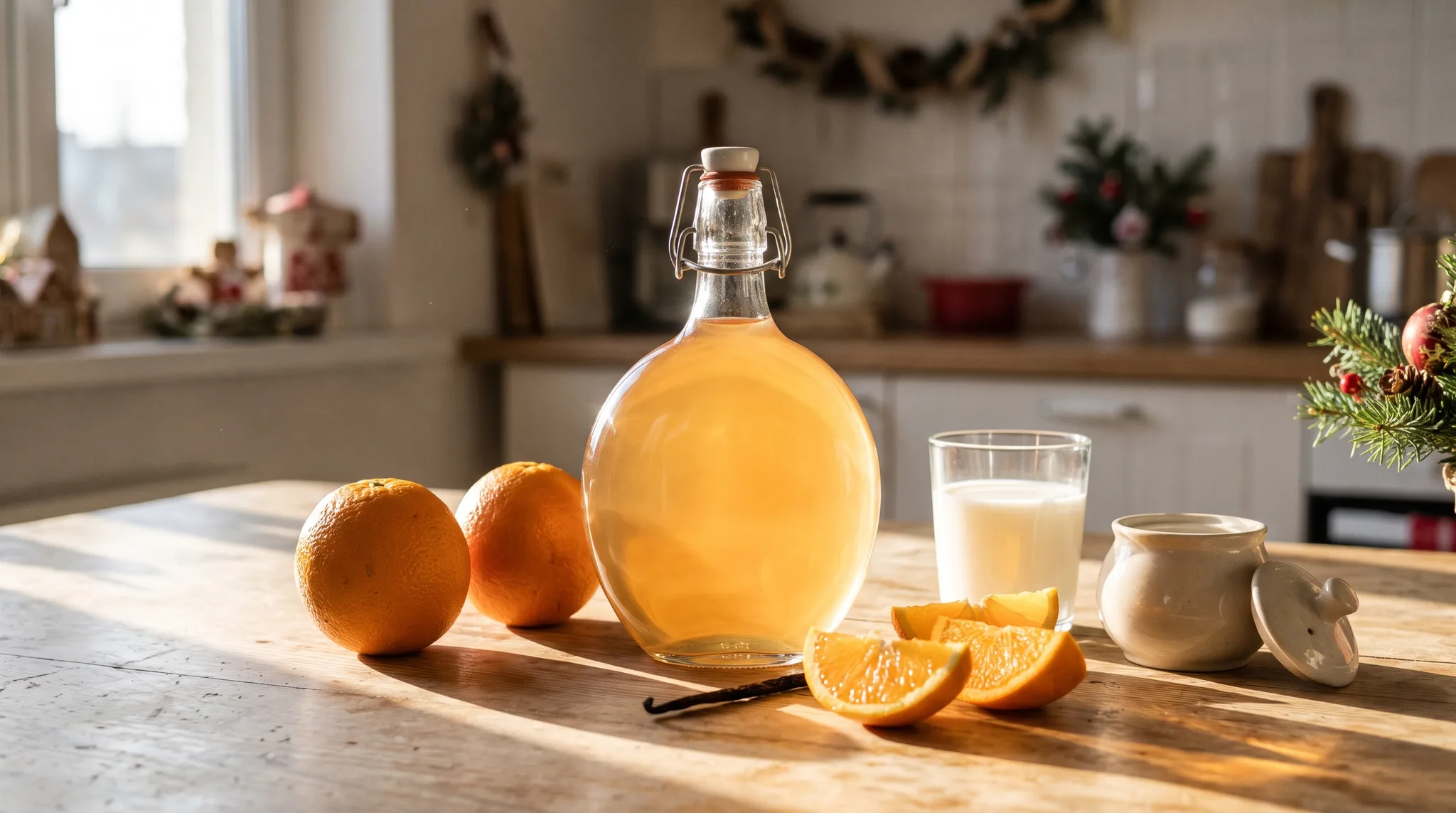 Mleczny likier pomarańczowy