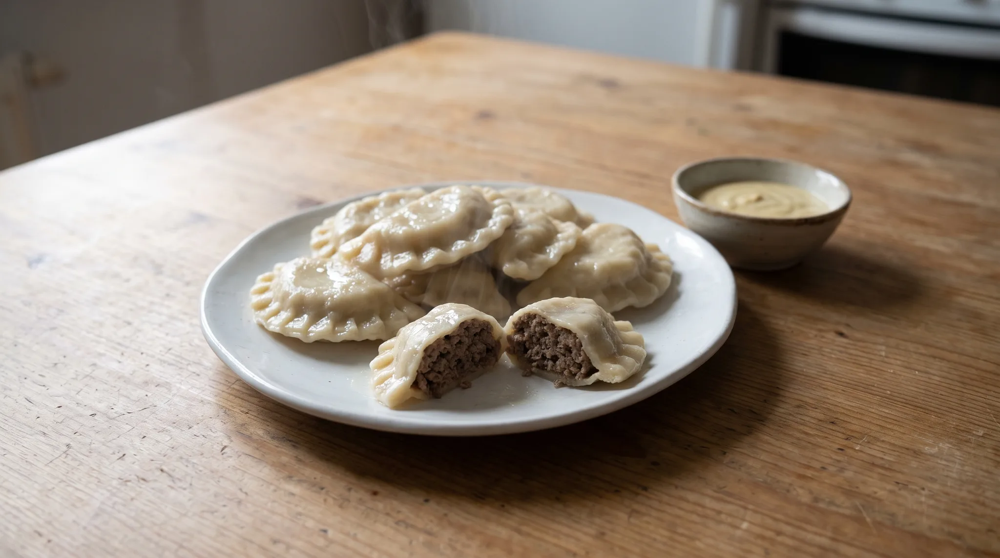 Pierogi z płuckami z daniela
